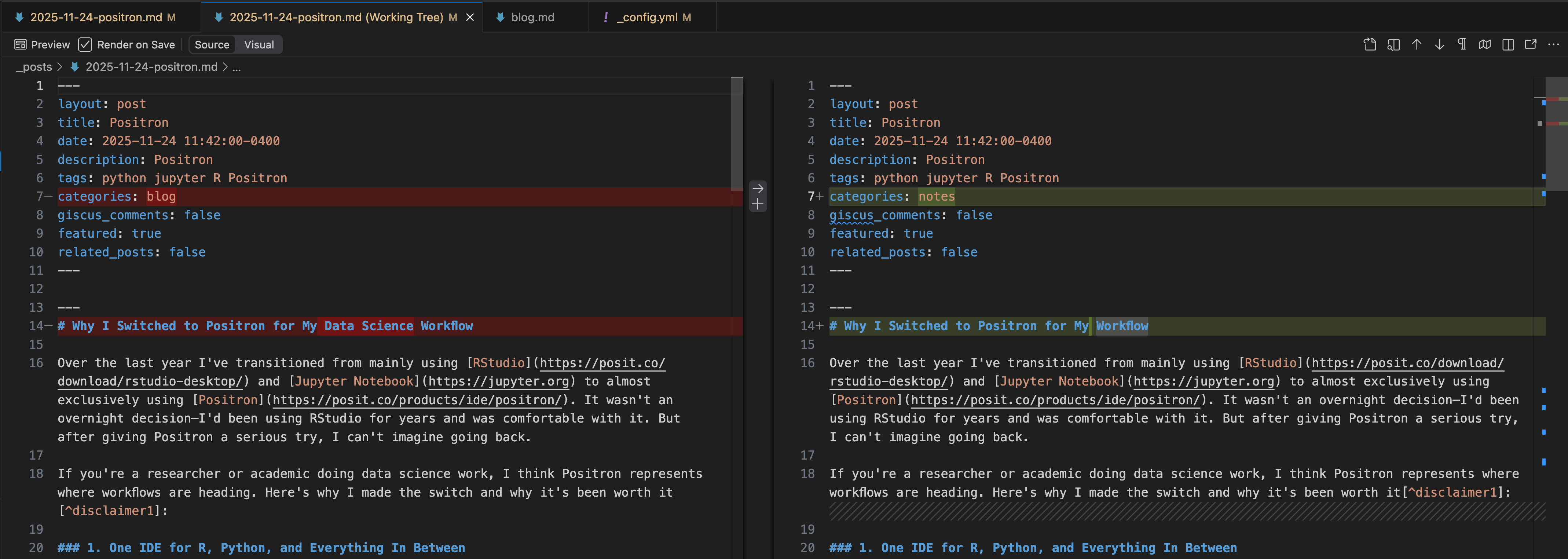 Easy way to compare scripts for GitHub workflow