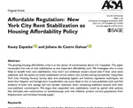 Affordable Regulation: New York City Rent Stabilization as Housing Affordability Policy